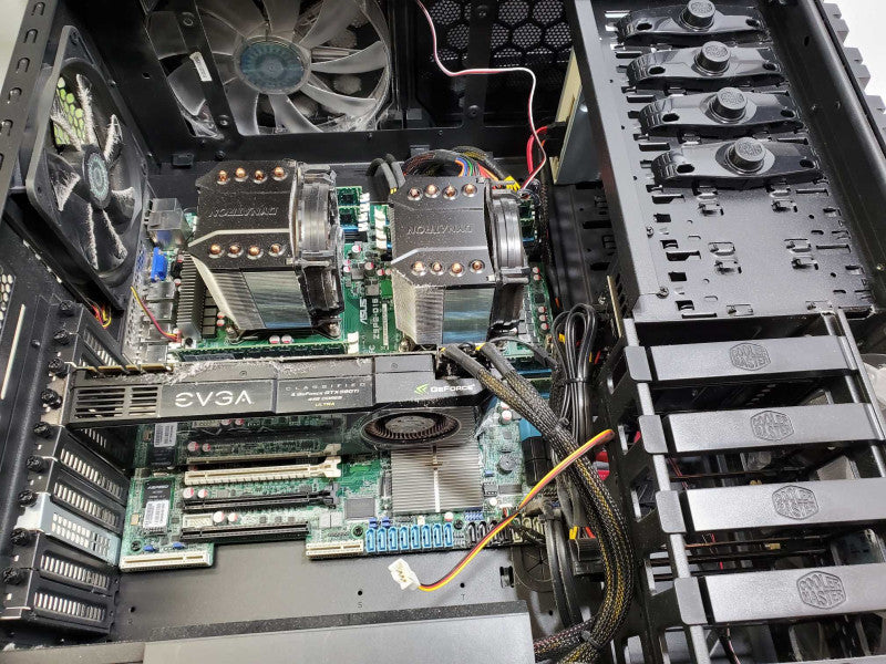 Custom PC ASUS Z9PE-D16 2x Xeon E5-2650 @2.0GHz 32GB RAM 4TB HDD GTX 560Ti  )
