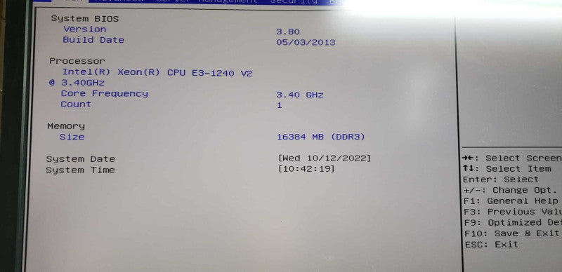 Lenovo TS430 Xeon E3-1240 V2 @ 3.40ghz / 16gb ram / 9240-8i raid ctrl #