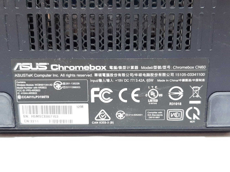 ASUS Chromebox CN60 - QTY +
