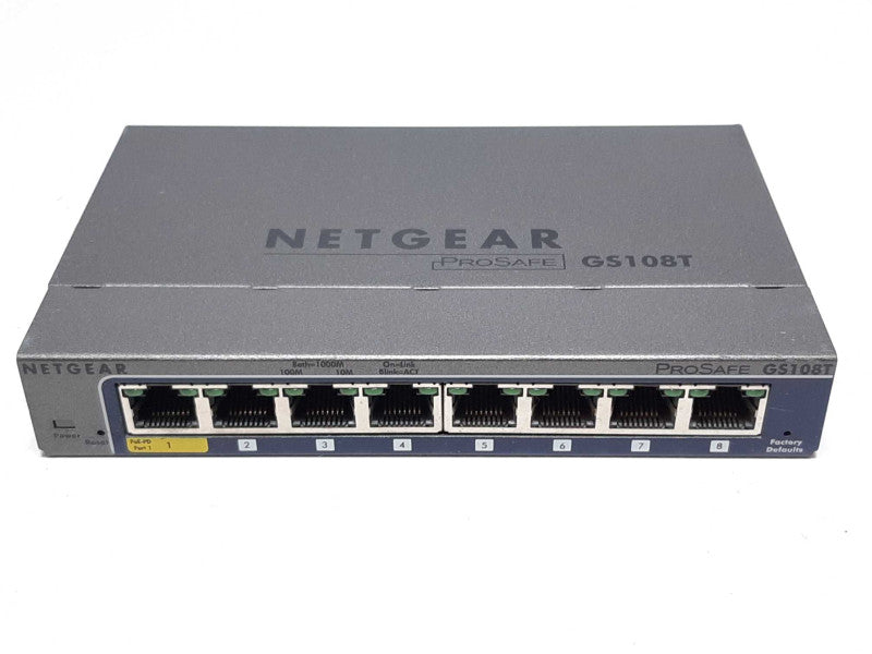NETGEAR ProSafe GS108Tv2 8-Port Gigabit Smart Switch +
