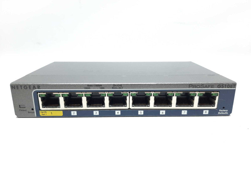NETGEAR ProSafe GS108Tv2 8-Port Gigabit Smart Switch +