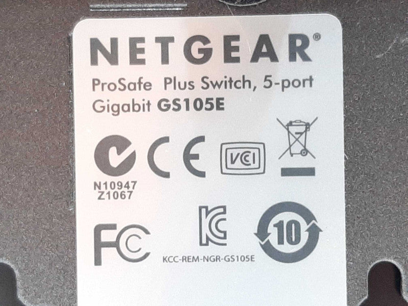 NETGEAR ProSafe GS105E 5-Port Gigabit Ethernet Switch +