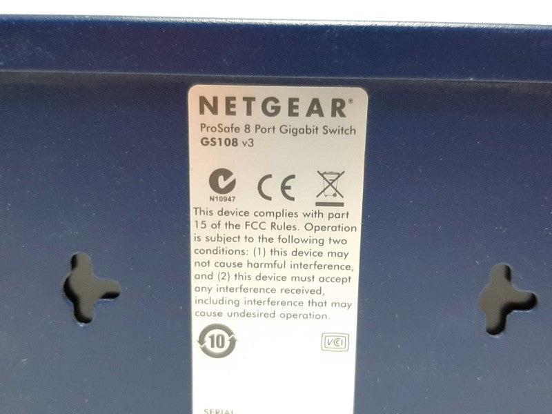 NETGEAR ProSafe  GS108v3 8-Port Gigabit Ethernet Switch +