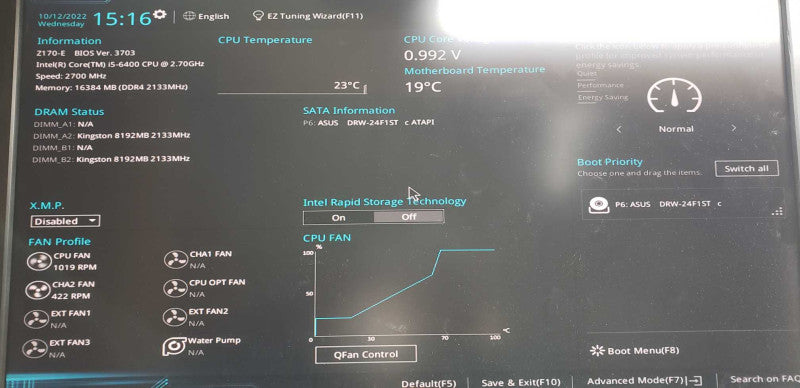 custom PC i5-6400 @ 3.30ghz / 16gb ram / Z170-E mobo / GT-610 GPU #