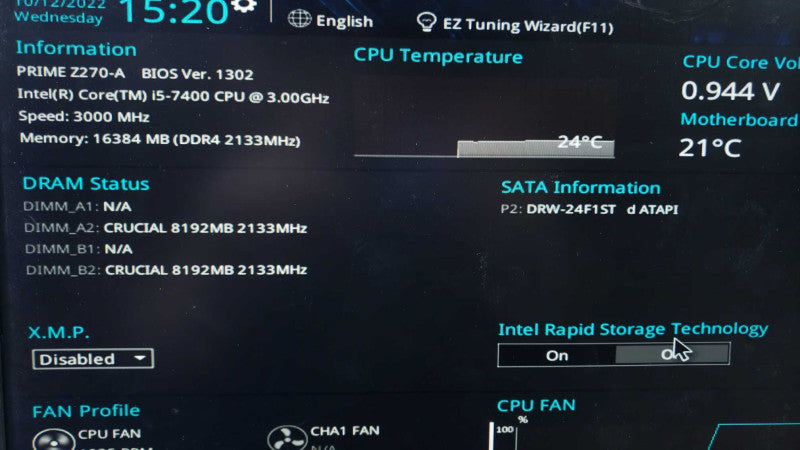 Custom PC Asus Z270-A i5-7400@3GHz 16GB DDR4 GT710 2Gb No HDD [