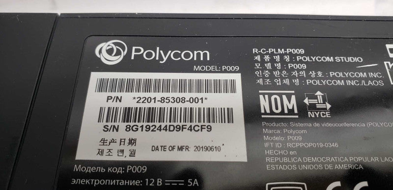 polycom p009 Studio USB Video Bar #