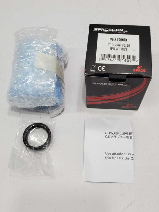 SPACECOM VF25095M 1\\" C-Mount 25mm F0.95 Lens (NEW) |