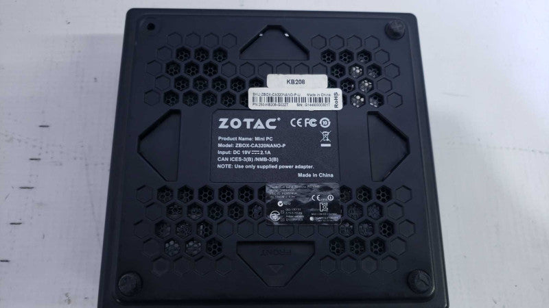 Zotac Mini PC ZBox-CA320NANO-P AMD A6-1450@1.01GHz 4GB DDR3 No HDD [
