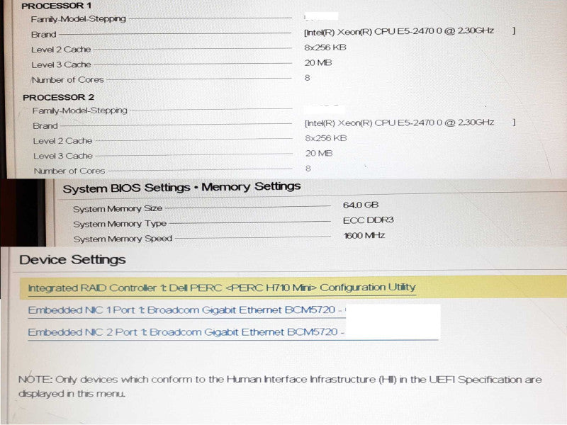 Dell PowerEdge R420 2x Xeon E5-2470 @ 2.30GHz 64GB RAM PERC H710 Mini - No HDD +