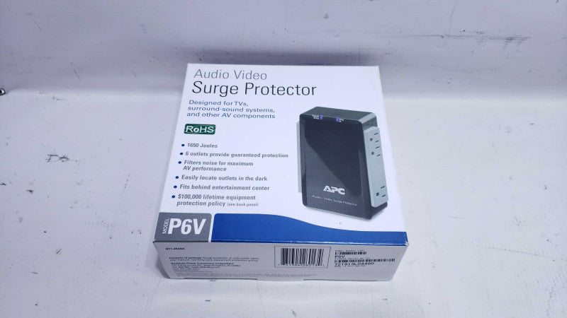 New APC P6V Surge Protector APC Audio Video Surge Protector [