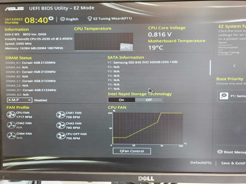Custom/Asus X99-E WS, Xeon E5-2630v3 2.4GHz, 16GB DDR4, 500GB SSD _