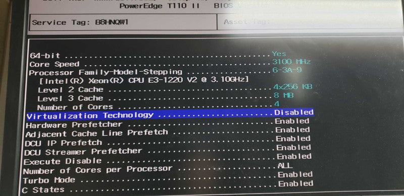 Dell Poweredge T110 (II) Xeon E3-1220 V2 @ 3.10ghz / 16gb ram / no HDDs #