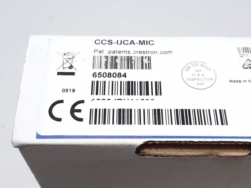 Crestron CCS-UCA-MIC Microphone Pod For Flex Tabletop Conference System +