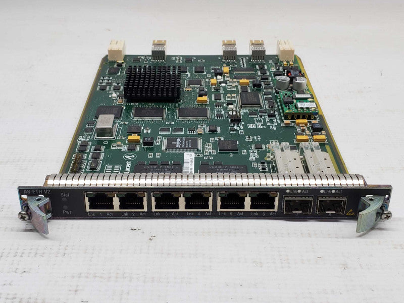 3HE02776ABAB01 ALCATEL LUCENT 7705 SAR-8 A8-ETH V2 8-PORT Module |