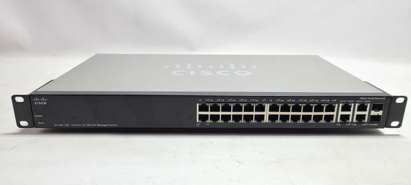 Cisco SF300-24P Small Buisness POE 24 Port Ethernet GIgabit 2xSFP Switch $