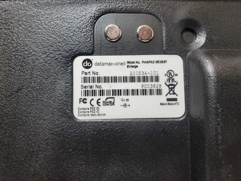Datamax oneil printPAD MC65/67 200534-101  Label printer powers on, AS-IS _