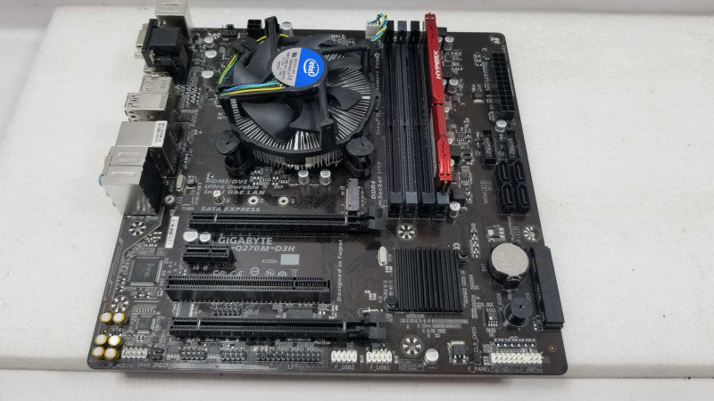 GIGABYTE GA-Q270M-D3H mATX, i5-7500T 2.7GHz/16GB DDR4, 100% TESTED. ~