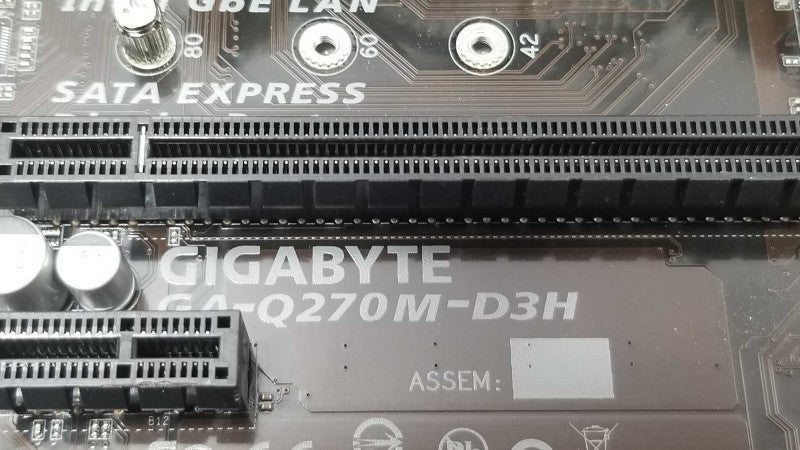 GIGABYTE GA-Q270M-D3H mATX, i5-7500T 2.7GHz/16GB DDR4, 100% TESTED. ~