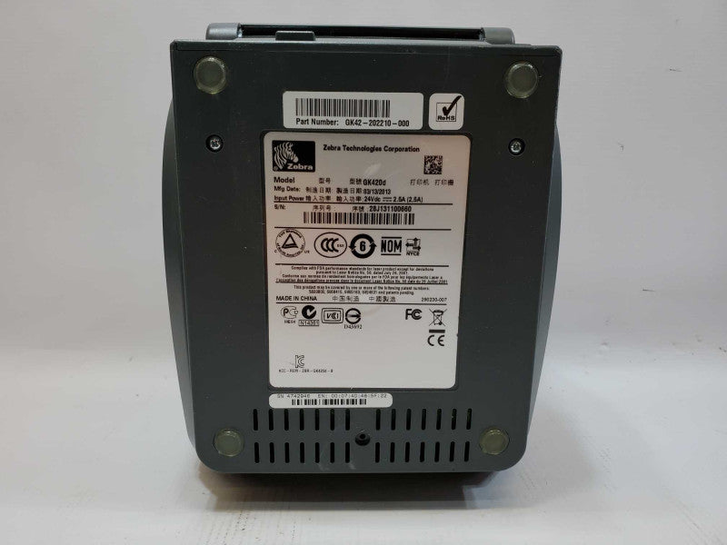 Zebra ZDesigner GK420d Thermal Printer *READ* (