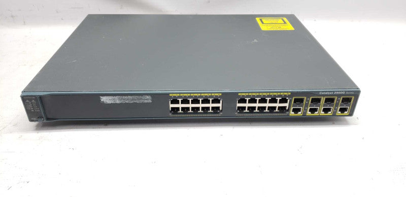 CISCO WS-C2960G-24TC-L 24x port gigabit network switch #