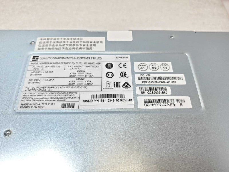 Cisco ASR-1006 Power supply ASR1013/06-PWR-AC _
