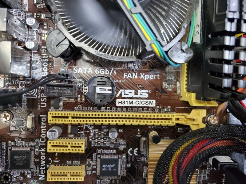 Custom PC ASUS H81M-C/CSM with CPU i5-4460 No RAM No GPU for Parts )