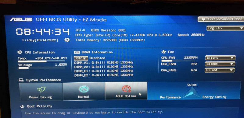 CPU/MOBO Combo i7-4770k @ 3.50ghz / 32gb ram / Z87-K Motherboard #