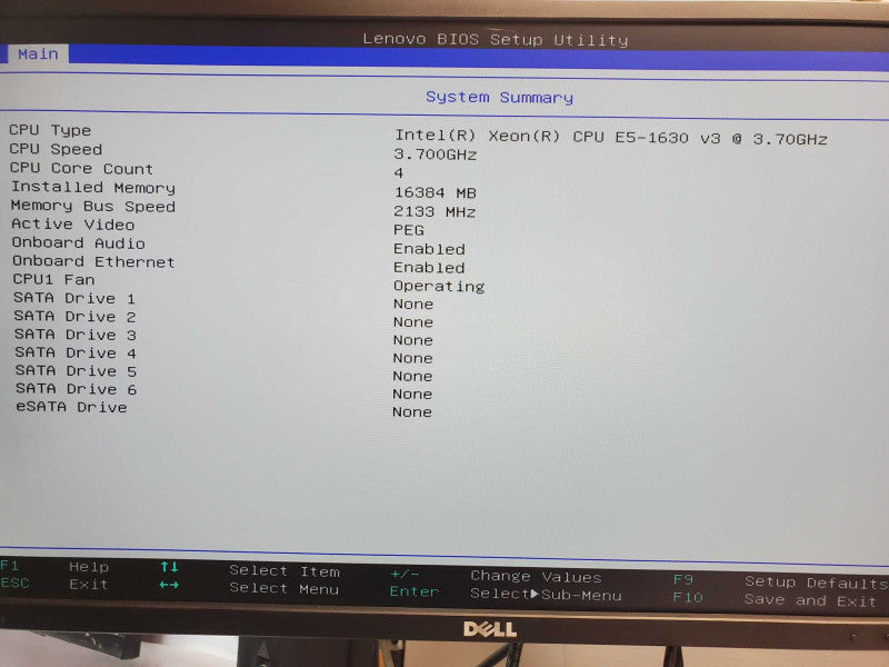 Lenovo TS P500, Xeon E5-1630v3 3.7GHz, 16GB DDR4, No HDD/GPU _