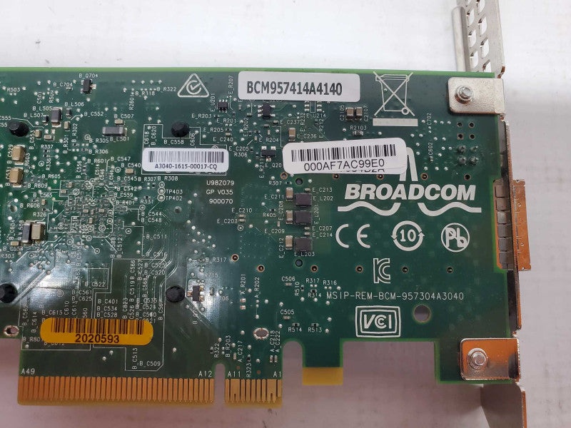 Broadcom BCM957414A4140 Single port 50Gbps QSFP Network Card _