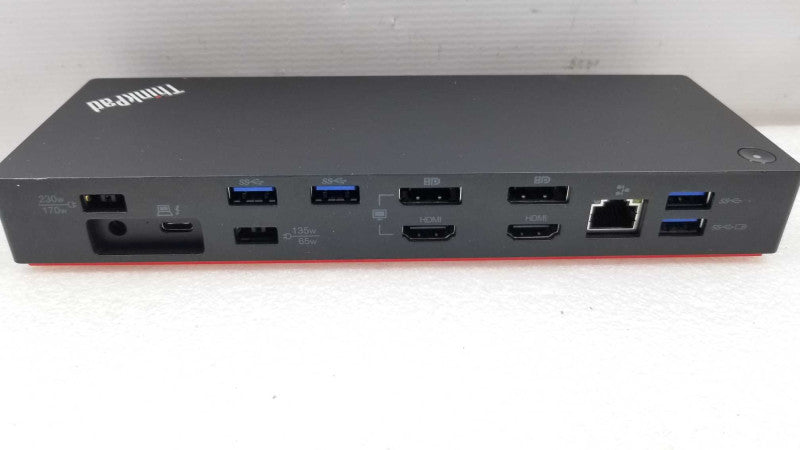 Lenovo ThinkPad Thunderbolt 3 Workstation Dock 40AN DK1841 03X7538 w/ AC Adapt ~