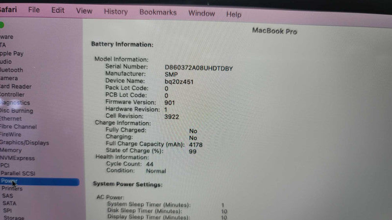 MacBook Pro 13 inch 2017 TouchBar with i7 CPU 16GB RAM & 256GB Storage  -