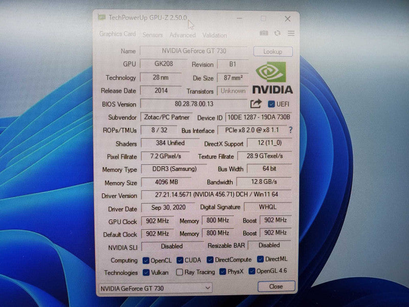 ZOTAC GeForce GT 730 4GB Zone Edition Video Card (