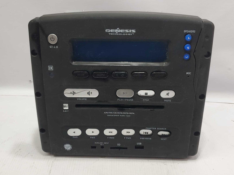 Genesis Technologies GT2.0 Am/fm/ CD DVD Mp3 Mp4 Receiver RV System (AS-IS) |
