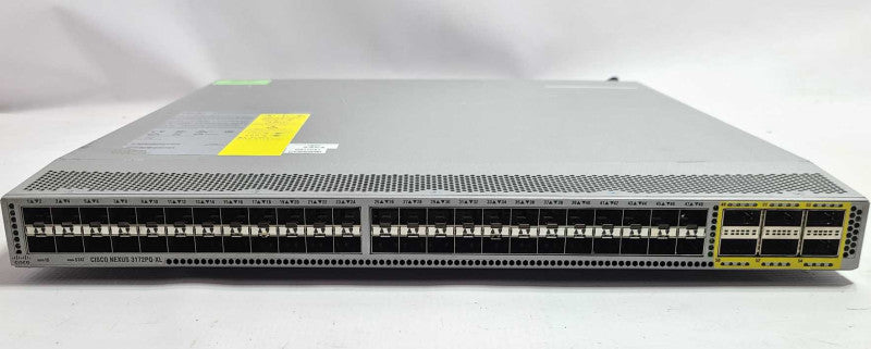 Cisco Nexus N3K-C3172PQ-XL 48x SFP+ and 6x QSFP+ Ports Network Switch $