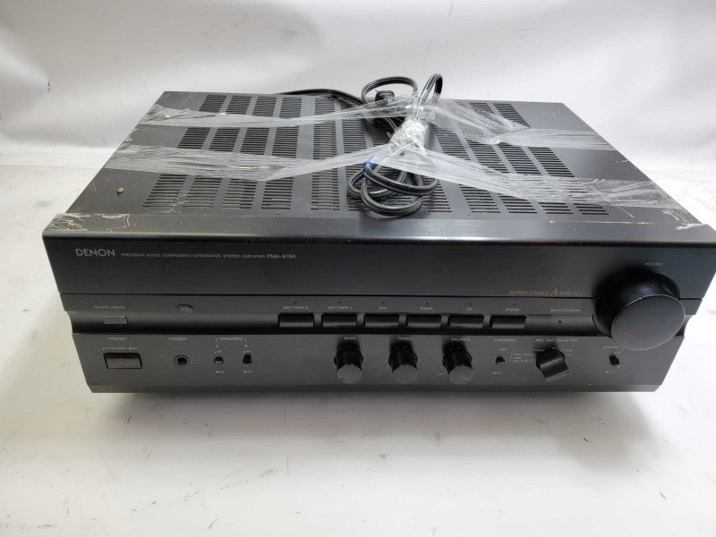 Vintage Denon PMA-915R Stereo Amplifier Hi-Fi  Black _ Power-on tested )