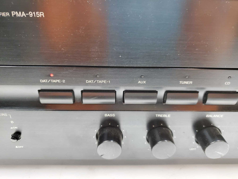 Vintage Denon PMA-915R Stereo Amplifier Hi-Fi  Black _ Power-on tested )