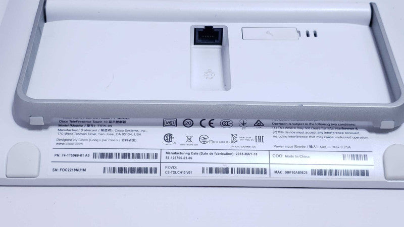Cisco TelePresence CS-TOUCH10 V04 Touch 10 TTC5-09 Touch Control 74-115968-04  [