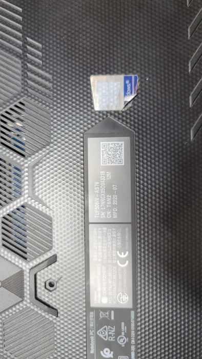 ASUS TUF GAMING Model:TUF506IV-AS76 FOR PARTS READ -