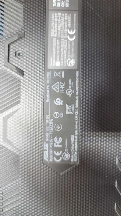 ASUS TUF GAMING Model:TUF506IV-AS76 FOR PARTS READ -