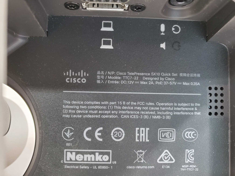 Cisco Telepresence Sx10 TTC7-22 Video Conferencing Camera )