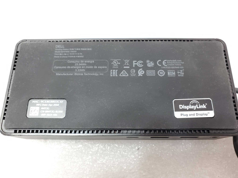 Dell D6000 M4TJG Universal USB-C Docking Station _