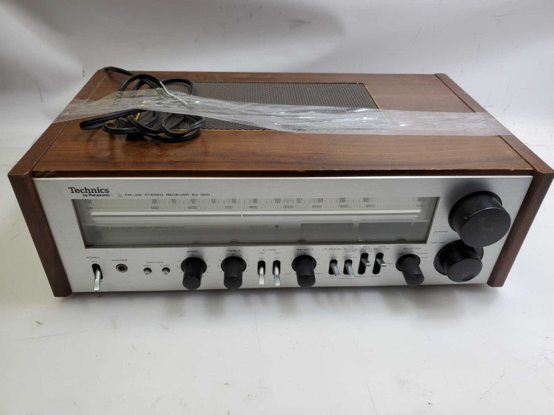 Vintage Technics SA-400 FM/AM Stereo Receiver 45 Watt For Parts/Repair )