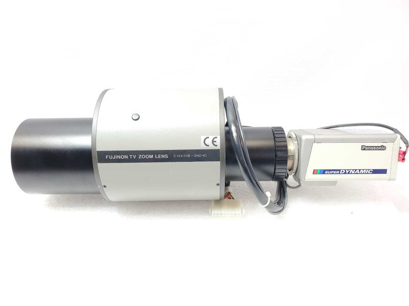 Panasonic Super Dynamic wv-CP654 with Fujinon TV Zoom Lens C14x25B-SND 4C ASIS _