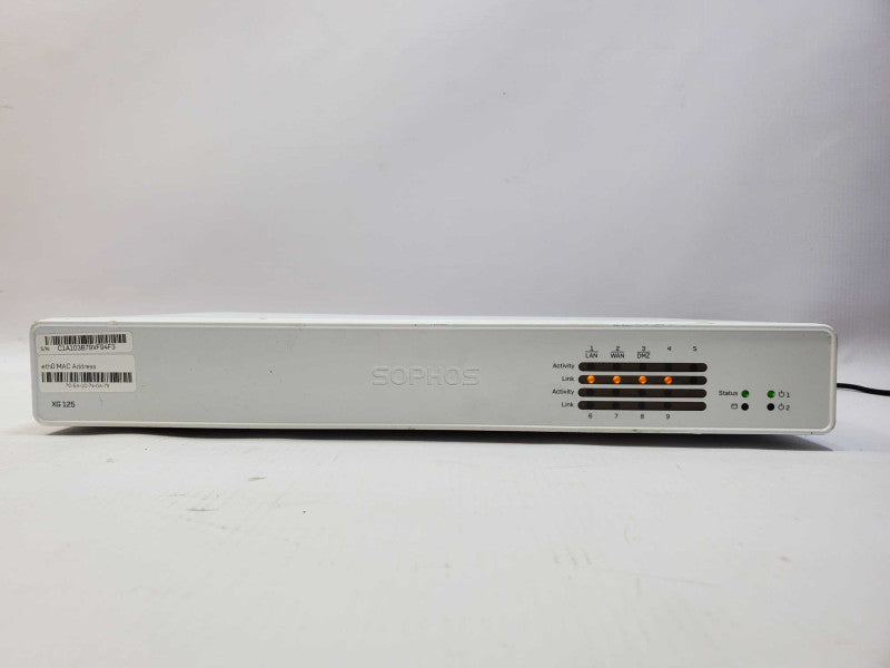 Sophos XG 125 Rev 2 Firewall VPN Network Security Appliance (