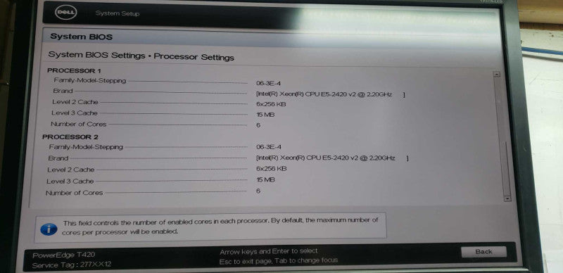 Dell Poweredge T420 2x Xeon E5-2420 V2 @ 2.20ghz / 32gb ram / see notes #