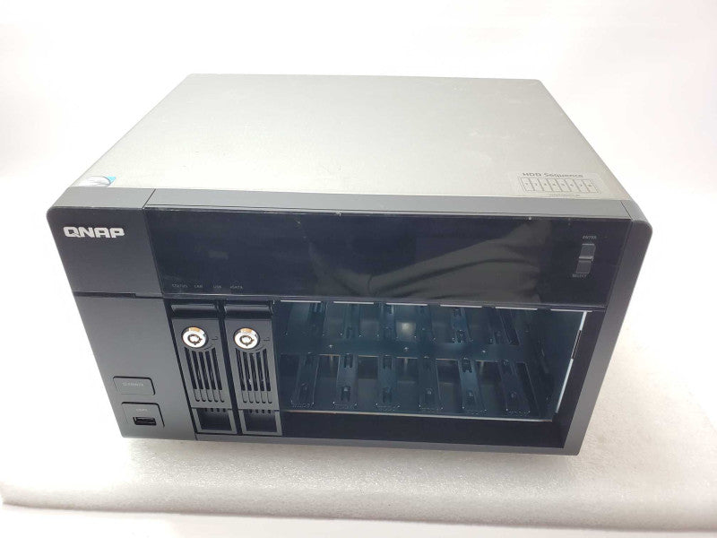 QNAP TS-869 Pro8-Bay NAS with 1x 4TB HDDs, Missing 6x HDD Caddies _