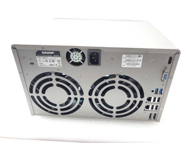 QNAP TS-869 Pro8-Bay NAS with 1x 4TB HDDs, Missing 6x HDD Caddies _