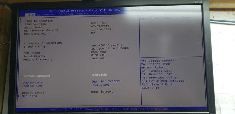Custom PC i5-7600 @ 3.50ghz / 8gb ram / Quadro FX-580 GPU #