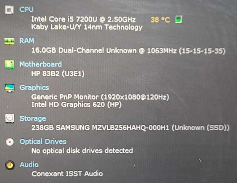HP EliteBook 840 G5 i5-7200U 2.5GHz 16GB RAM  256GB SSD 14\\" $