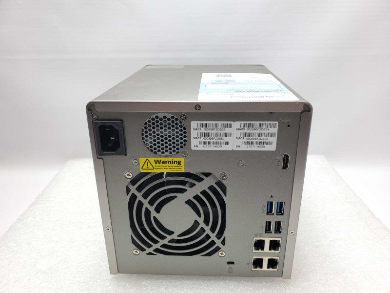 QNAP TS-453 Pro 4 Bay NAS with 1x 4 TB HDDs, Read _